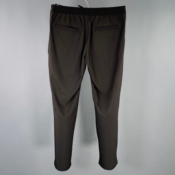 UNITED ARROWS Size M Black Polyester Blend Drawstring Casual Pants - Picture 2 of 3